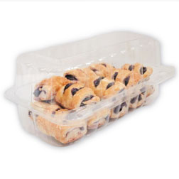 Plastic Bakery Clamshell - 8x4x3