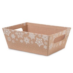 Kraft Snowflake Market Tray