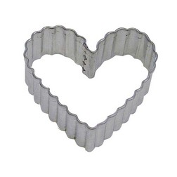 3 1/8" Fluted Heart Cookie Cutter