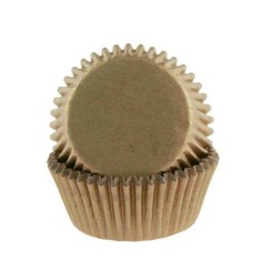 Gold Mini Cupcake Liners