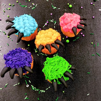 Monster Claw Cupcakes