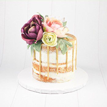 Floral Naked Cake