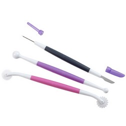 3 PC Fondant and Gum Paste Tool Set