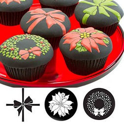 Christmas Cupcake and Cookie Texture Tops