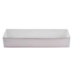 1/2 lb White Candy Box with Clear Lid