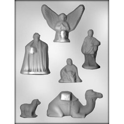 Wise Men, Camel, Angel and Sheep Candy Mold