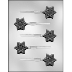 Star of David Sucker Chocolate Mold