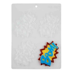 BOOM Comic Book Words Chocolate Mold