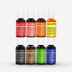 8 Color Liqua-gel® Food Color Set
