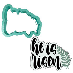 He Is Risen Plaque Cookie Cutter