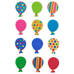 Party Balloon Edible Cupcake Toppers