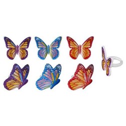 Watercolor Butterfly Cupcake Toppers