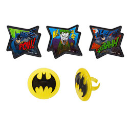 Batman Pow Cupcake Toppers