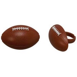 3D Football Ball Cupcake Toppers