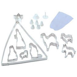 Nativity Cookie Cutter and Decorating Set