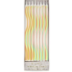Rainbow Wave Tall Party Candles