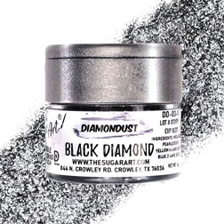 Black Diamond Dust Edible Glitter