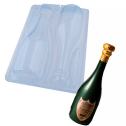 Champagne Bottle Three Part Chocolate Mold