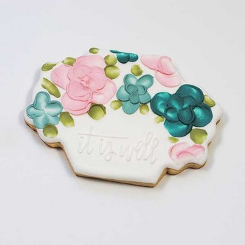 Spring Palette Knife Cookies