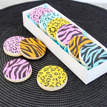 Neon Animal Print Cookies