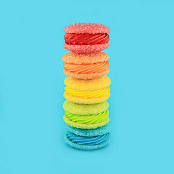 Rainbow Sandwich Cookies