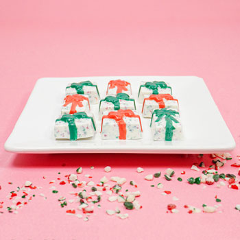 Molded Peppermint Bark Presents