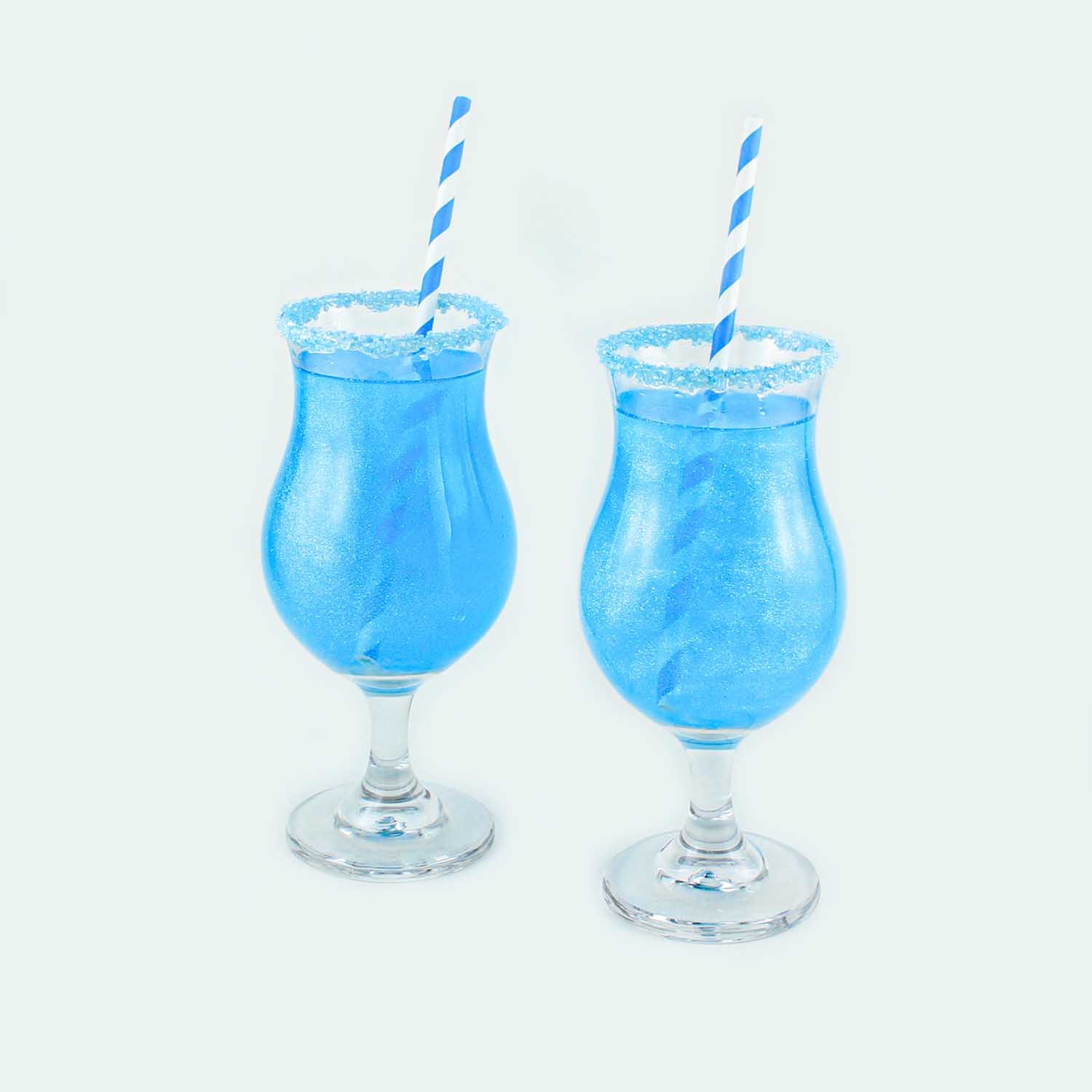 Blue Raspberry Fizzy Drink with edible glitter