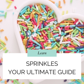 rainbow sprinkles jimmies in heart container