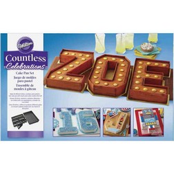 Numbers and Letters Cake Pan Set