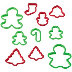Christmas Plastic Cookie Cutter Set