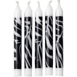 Zebra Print Candles
