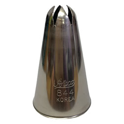 #844 Closed Star (3/8" 6 Petal) Stainless Steel Piping Tip