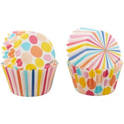 Dots and Stripes Mini Cupcake Liners