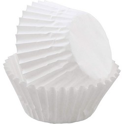 White Mini Cupcake Liners - Wilton