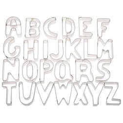 Large Alphabet Cookie Cutter Set