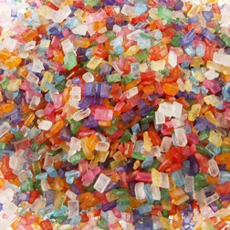 rainbow edible coarse sugar crystals