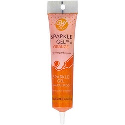 Orange Sparkle Write On Piping Gel