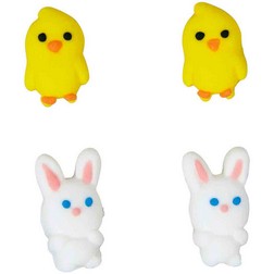 Chick and Bunny Icing Decorations