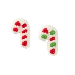 Mini Candy Cane Icing Decorations