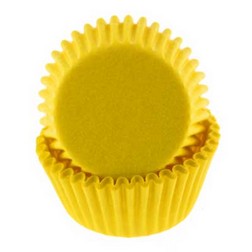 Yellow Mini Cupcake Liners