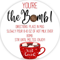 Mug Cookies Hot Cocoa Bomb Stickers