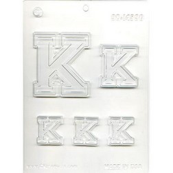 Collegiate Letter K Chocolate Mold