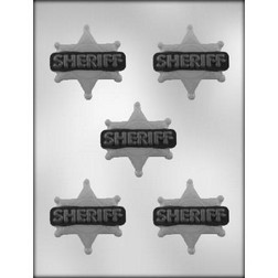 Sheriff Badge Chocolate Mold