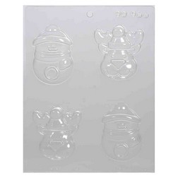 Reindeer and Snowman Chocolate Mold