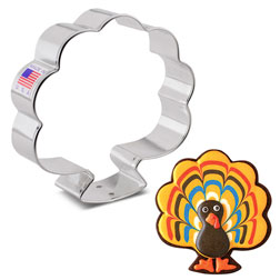 Facing Turkey Cookie Cutter by Lila Loa