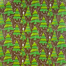 Snowy Trees Chocolate Transfer Sheet