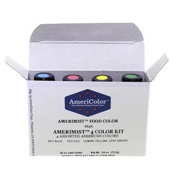4 Color AmeriMist™ Air Brush Food Color Kit