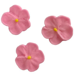 Pink Mini Forget Me Nots Icing Decorations
