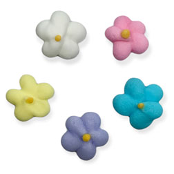Assorted Colors Mini Drop Flower Icing Decorations