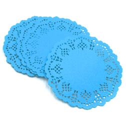4.5 in Blue Doilies